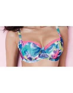 Cleo By Panache Ellie Voorgevormde Balconnet Beha - Blue Multi -Lingerie Kortingswinkel cleo by panache ellie voorgevormde balconnet beha blue multi 2