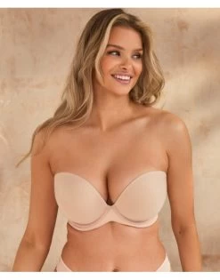 Cleo By Panache Faith Plunge Strapless BH Kleine En Grote Maten 60-85 - Latte Cup D Tot H - 10660