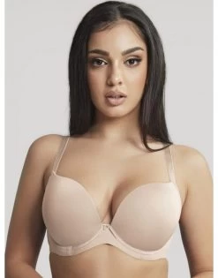 Cleo By Panache Faith Voorgevormde Plunge BH Kleine En Grote Maten 60-85 Cup D Tot H - Latte - 10666