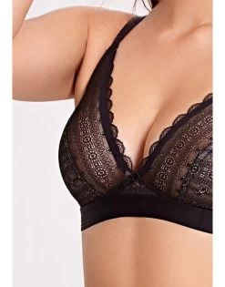 Cleo By Panache Lyzy Triangel Beha Zonder Beugel Grote Cupmaten D - K / T. 60-85 - Zwart - 9766 -Lingerie Kortingswinkel cleo by panache lyzy triangel beha zonder beugel grote cupmaten d k t 60 85 zwart 9766 2