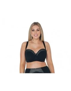 Curvy Kate Deluxe Strapless // Multiway Beha Grote Cupmaten - Black/Almond -Lingerie Kortingswinkel curvy kate deluxe strapless multiway beha grote cupmaten blackalmond 4