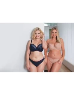 Curvy Kate Ellace Balconnet Beha Grote Cupmaten - Navy/Wine -Lingerie Kortingswinkel curvy kate ellace balconnet beha grote cupmaten navywine 3