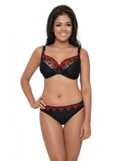 Curvy Kate Romance Balconnet Beha Grote Cupmaten - Black/Cherry - CK1501 -Lingerie Kortingswinkel curvy kate romance balconnet beha grote cupmaten blackcherry ck1501 5
