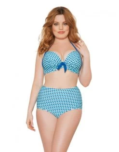 Curvy Kate Swim Atlantis Bikini Slip Hoge Taille Grote Maten - Deep Sea - CS3165