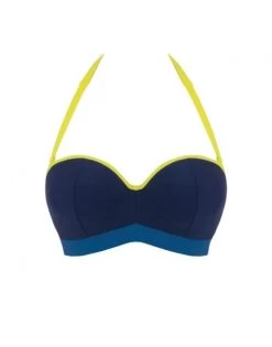 Curvy Kate Swim Maya Bandeau Bikini Beha Grote Cupmaten - Blue Mix - CS4641