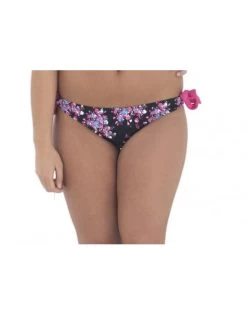 Curvy Kate Swim Moonflower Lage Lintjes Bikini Slip - Black/Floral - CS2515 -Lingerie Kortingswinkel curvy kate swim moonflower lage lintjes bikini slip blackfloral cs2515 3