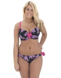 Curvy Kate Swim Moonflower Voorgevormde Bikini Beha Grote Cupmaten - Black Floral - CS2511 -Lingerie Kortingswinkel curvy kate swim moonflower voorgevormde bikini beha grote cupmaten black floral cs2511 2