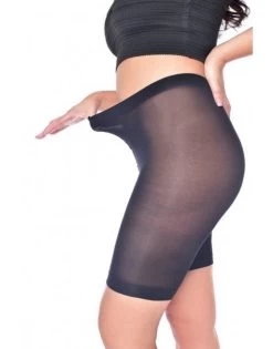 Pamela Mann 90 Denier Curvy Super Stretch Anti Schurende Short T. XL - 4XL - Zwart -Lingerie Kortingswinkel pamela mann 90 denier curvy super stretch anti schurende short t xl 4xl zwart 2