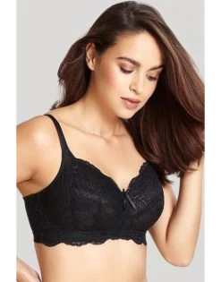 Panache Andorra BH Zonder Beugel Kleine En Grote Maten 60-90 Cup D Tot J - Zwart - 5671