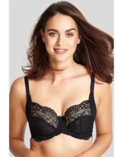 Panache Andorra Hele Cup BH Kleine En Grote Maten 65-90 Cup D Tot J - Zwart - 5675 -Lingerie Kortingswinkel panache andorra hele cup bh kleine en grote maten 65 90 cup d tot j zwart 5675 4