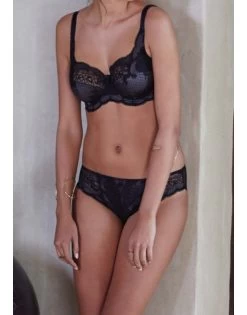 Panache Clara Slip Kleine - Grote Maten 34-46 - Charcoal/Black - 7252 -Lingerie Kortingswinkel panache clara slip kleine grote maten 34 46 charcoalblack 7252 7