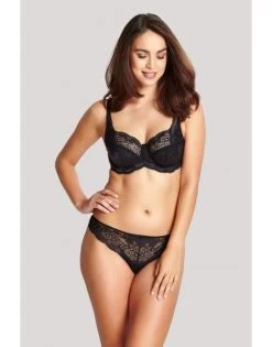 Panache Clara String Kleine - Grote Maten 34-46 - Charcoal/Black - 7259