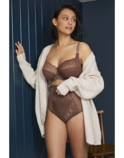 Panache Envy Gaine Slip Kleine - Grote Maten 34-46 - Chestnut -7284 -Lingerie Kortingswinkel panache envy gaine slip kleine grote maten 34 46 chestnut 7284 2