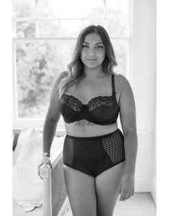 Panache Envy Gaine Slip Kleine - Grote Maten 34-46 - Zwart - 7284 -Lingerie Kortingswinkel panache envy gaine slip kleine grote maten 34 46 zwart 7284 7