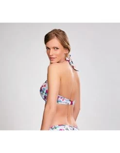 Panache Swim Alanis Halter Bikini Beha Grote Cupmaten - Blue Floral - SW1145 -Lingerie Kortingswinkel panache swim alanis halter bikini beha grote cupmaten blue floral sw1145 2