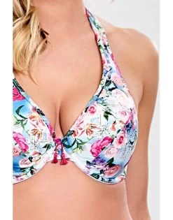 Panache Swim Alanis Halter Bikini Beha Grote Cupmaten - Blue Floral - SW1145 -Lingerie Kortingswinkel panache swim alanis halter bikini beha grote cupmaten blue floral sw1145 4