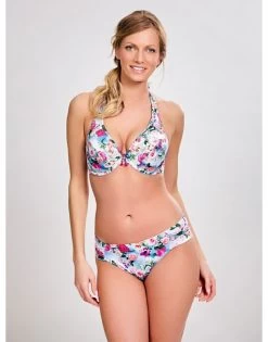 Panache Swim Alanis Halter Bikini Beha Grote Cupmaten - Blue Floral - SW1145 -Lingerie Kortingswinkel panache swim alanis halter bikini beha grote cupmaten blue floral sw1145 7