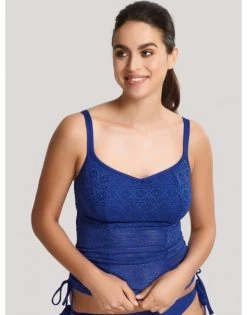 Panache Swim Anya Crochet Tankini Grote Cupmaten D - M / T. 65-85 - French Blue - SW1259