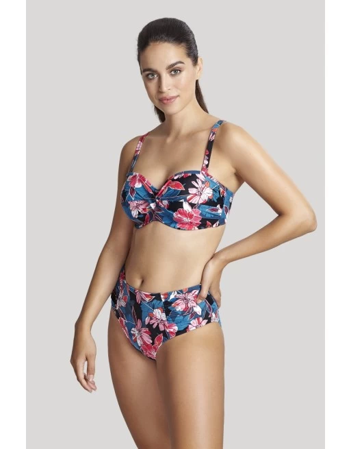 Panache Swim Anya Riva Print Bandeau Bikini BH Kleine En Grote Maten 65-85 Cup D Tot K - Blue Floral - SW1403 8 Panache Swim Anya Riva Print Bandeau Bikini BH Kleine En Grote Maten 65-85 Cup D Tot K - Blue Floral - SW1403 - Image 8