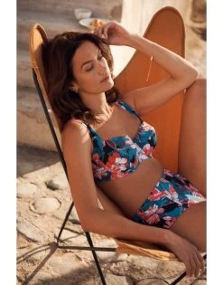 Panache Swim Anya Riva Print Hele Cup Bikini BH Kleine En Grote Maten 65-85 Cup D Tot K - Blue Floral - SW1405 -Lingerie Kortingswinkel panache swim anya riva print hele cup bikini bh kleine en grote maten 65 85 cup d tot k blue floral sw1405 5