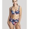 Panache Swim Anya Riva Print Midi Bikini Slip Kleine - Grote Maten 34-46 - Blue Floral - SW1407