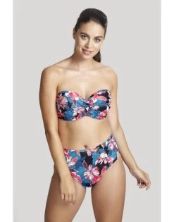 Panache Swim Anya Riva Print Midi Bikini Slip Kleine - Grote Maten 34-46 - Blue Floral - SW1407 -Lingerie Kortingswinkel panache swim anya riva print midi bikini slip kleine grote maten 34 46 blue floral sw1407 6