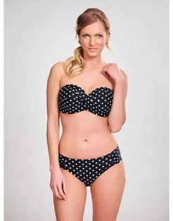 Panache Swim Anya Spot Bikini Slip Kleine - Grote Maten 34-46 - Black&White - SW1019