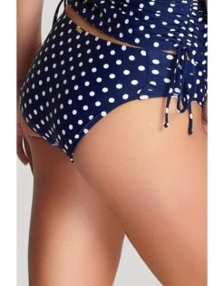 Panache Swim Anya Spot Bikini Slip Kleine - Grote Maten - 34-46 Navy/Ivory - SW1019 -Lingerie Kortingswinkel panache swim anya spot bikini slip kleine grote maten 34 46 navyivory sw1019 2