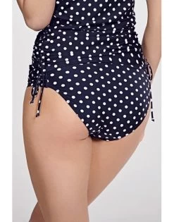 Panache Swim Anya Spot Bikini Slip Kleine - Grote Maten - 34-46 Navy/Ivory - SW1019 -Lingerie Kortingswinkel panache swim anya spot bikini slip kleine grote maten 34 46 navyivory sw1019 4
