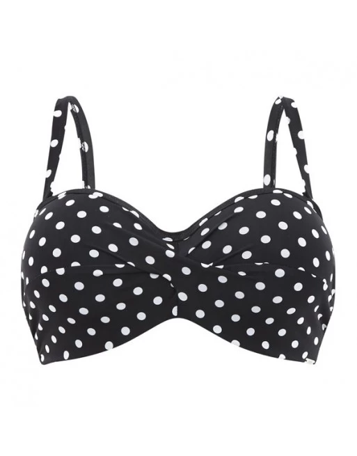Panache Swim Anya Spot Strapless / Multiway Bikini Beha Grote Cupmaten D - I / T. 65-90 - Black&White - SW1013 2 Panache Swim Anya Spot Strapless / Multiway Bikini Beha Grote Cupmaten D - I / T. 65-90 - Black&White - SW1013 - Image 2
