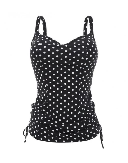 Panache Swim Anya Spot Tankini Grote Cupmaten D - M / T. 70-95 - Black&White - SW1011 2 Panache Swim Anya Spot Tankini Grote Cupmaten D - M / T. 70-95 - Black&White - SW1011 - Image 2