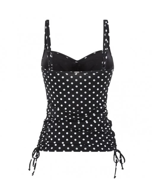 Panache Swim Anya Spot Tankini Grote Cupmaten D - M / T. 70-95 - Black&White - SW1011 3 Panache Swim Anya Spot Tankini Grote Cupmaten D - M / T. 70-95 - Black&White - SW1011 - Image 3