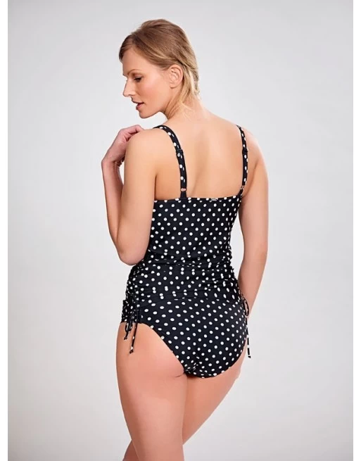 Panache Swim Anya Spot Tankini Grote Cupmaten D - M / T. 70-95 - Black&White - SW1011 8 Panache Swim Anya Spot Tankini Grote Cupmaten D - M / T. 70-95 - Black&White - SW1011 - Image 8