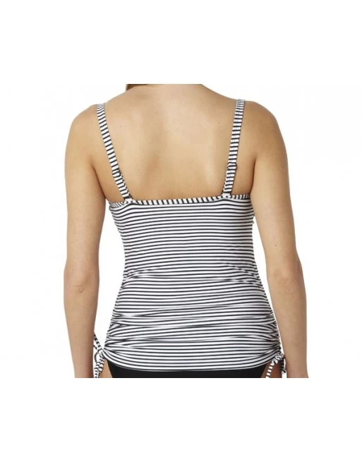 Panache Swim Anya Stripe Tankini Grote Cupmaten D - I / T. 65-90 - Black&White - SW0891 5 Panache Swim Anya Stripe Tankini Grote Cupmaten D - I / T. 65-90 - Black&White - SW0891 - Image 5