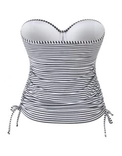 Panache Swim Anya Stripe Tankini Grote Cupmaten D - I / T. 65-90 - Black&White - SW0891 14 Panache Swim Anya Stripe Tankini Grote Cupmaten D - I / T. 65-90 - Black&White - SW0891 -Lingerie Kortingswinkel panache swim anya stripe tankini grote cupmaten d i t 65 90 blackwhite sw0891 6
