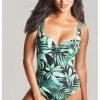 Panache Swim Bali Balconnet Badpak Kleine En Grote Maten 65-90 Cup D Tot K - Palm Print - SW16400