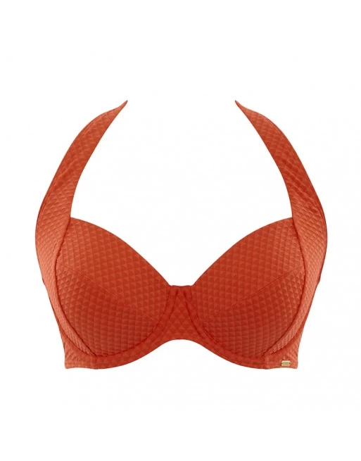 Panache Swim Echo Halter Bikini Beha Grote Cupmaten - Orange - SW1325 2 Panache Swim Echo Halter Bikini Beha Grote Cupmaten - Orange - SW1325 - Image 2