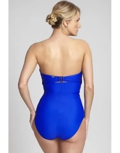 Panache Swim Florentine Strapless Bandeau / Multifunctioneel Badpak Grote Cupmaten - Cobalt Floral - SW1058 -Lingerie Kortingswinkel panache swim florentine strapless bandeau multifunctioneel badpak grote cupmaten cobalt floral sw1058 4
