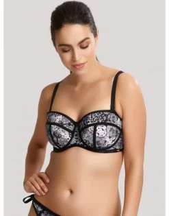 Panache Swim Jolee Bandeau Bikini Beha Grote Cupmaten - Snake Print - SW01203 -Lingerie Kortingswinkel panache swim jolee bandeau bikini beha grote cupmaten snake print sw01203 2