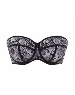 Panache Swim Jolee Bandeau Bikini Beha Grote Cupmaten - Snake Print - SW01203 -Lingerie Kortingswinkel panache swim jolee bandeau bikini beha grote cupmaten snake print sw01203 4