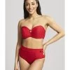 Panache Swim Marianna Hoge Bikini Slip Kleine - Grote Maten 34-46 - Crimson - 1595