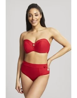 Panache Swim Marianna Hoge Bikini Slip Kleine - Grote Maten 34-46 - Crimson - 1595