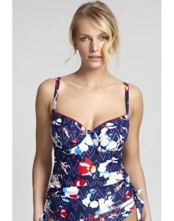 Panache Swim Milano Tankini Grote Cupmaten - Zig Zag Floral - SW1151