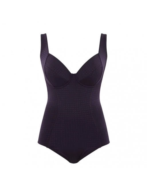 Panache Swim Riviero Badpak Grote Cupmaten - Aubergine - SW1330 2 Panache Swim Riviero Badpak Grote Cupmaten - Aubergine - SW1330 - Image 2