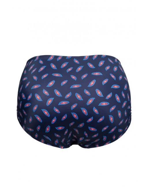 Plaisir Paisley Hoge Bikini Slip Grote Maten 44-52 - T0015-19 - Dark Blue 6 Plaisir Paisley Hoge Bikini Slip Grote Maten 44-52 - T0015-19 - Dark Blue - Image 6