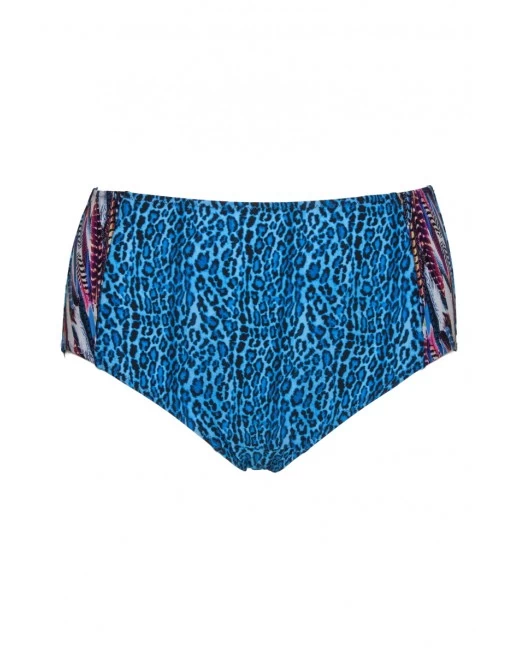 Plaisir Remix Bikini Slip Hoge Taille Grote Maten 44 - 50 - Blue - T0024 2 Plaisir Remix Bikini Slip Hoge Taille Grote Maten 44 - 50 - Blue - T0024 - Image 2