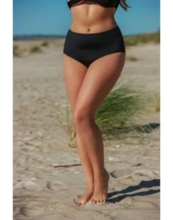 Plaisir Solid Color Bikini Slip Hoge Taille Kleine - Grote Maten 42-56 - Zwart - T0006 -Lingerie Kortingswinkel plaisir solid color bikini slip hoge taille kleine grote maten 42 56 zwart t0006 6