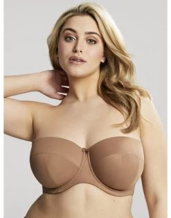 Sculptresse Dana Strapless Bandeau BH Grote Cupmaten D - J / T. 75-105 - Caramel - 9670
