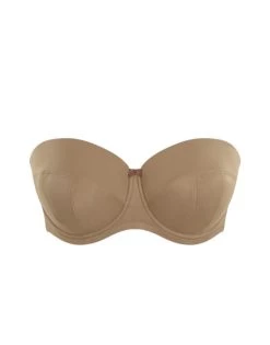 Sculptresse Dana Strapless Bandeau BH Grote Cupmaten D - J / T. 75-105 - Caramel - 9670 -Lingerie Kortingswinkel sculptresse dana strapless bandeau bh grote cupmaten d j t 75 105 caramel 9670 6