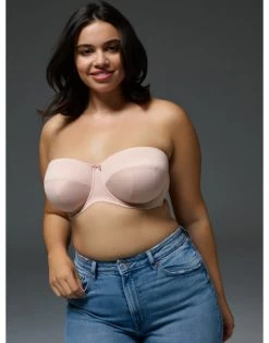 Sculptresse Dana Strapless Bandeau BH Grote Cupmaten D - J / T. 75-105 - Linen - 9670 -Lingerie Kortingswinkel sculptresse dana strapless bandeau bh grote cupmaten d j t 75 105 linen 9670 6